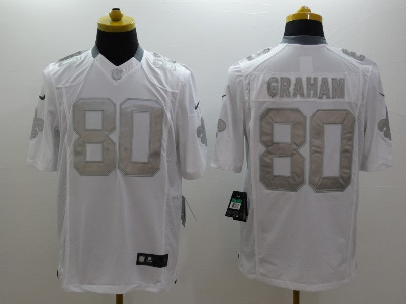 Men's New Orleans Saints Jimmy Graham #80 White Game Jerseys