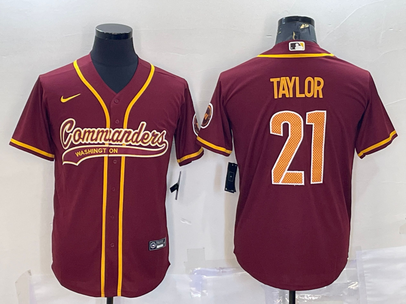 Men's Washington Commanders Sean Taylor #21 Red Game Jerseys Joint Edition