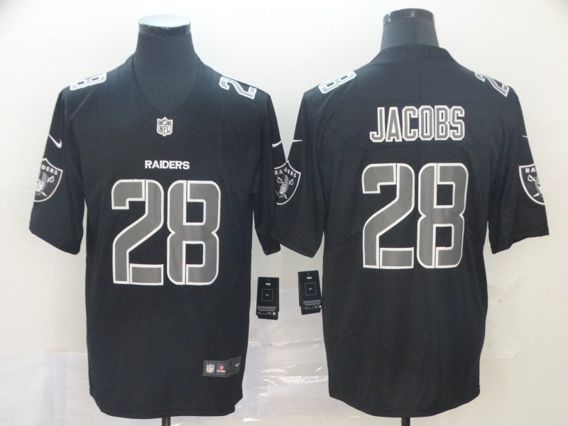 Men's Las Vegas Raiders Josh Jacobs #28 Black Player Jerseys