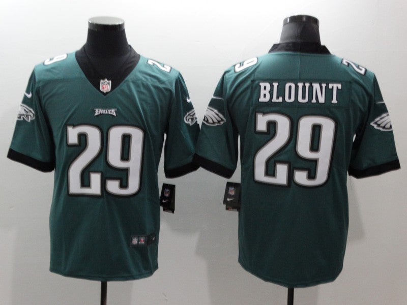 Men's Philadelphia Eagles LeGarrette Blount #29 Midnight Green Game Jerseys