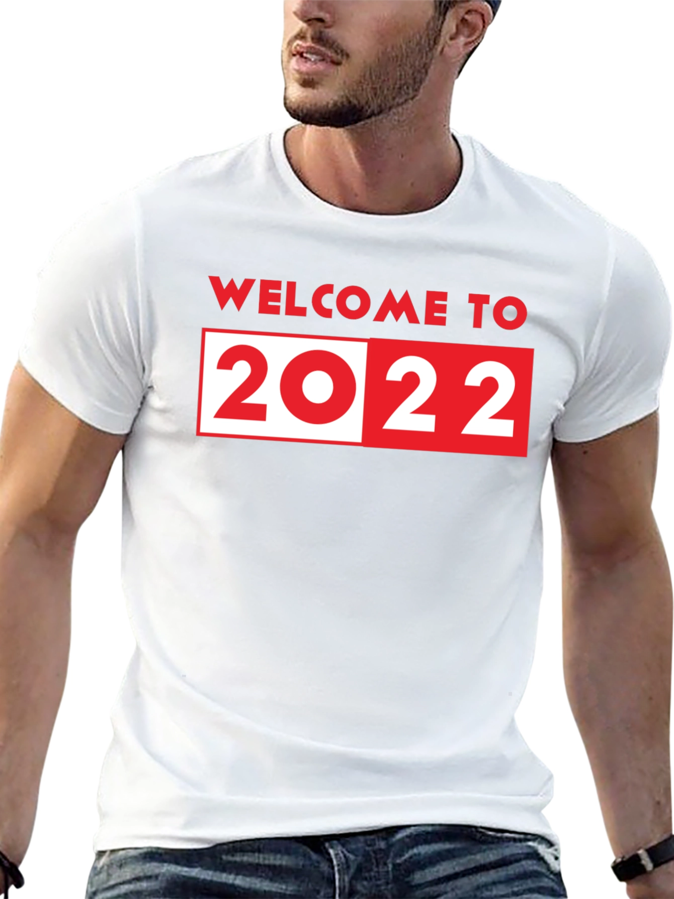 Welcome to 2022 T-Shirt - Black Crew Neck