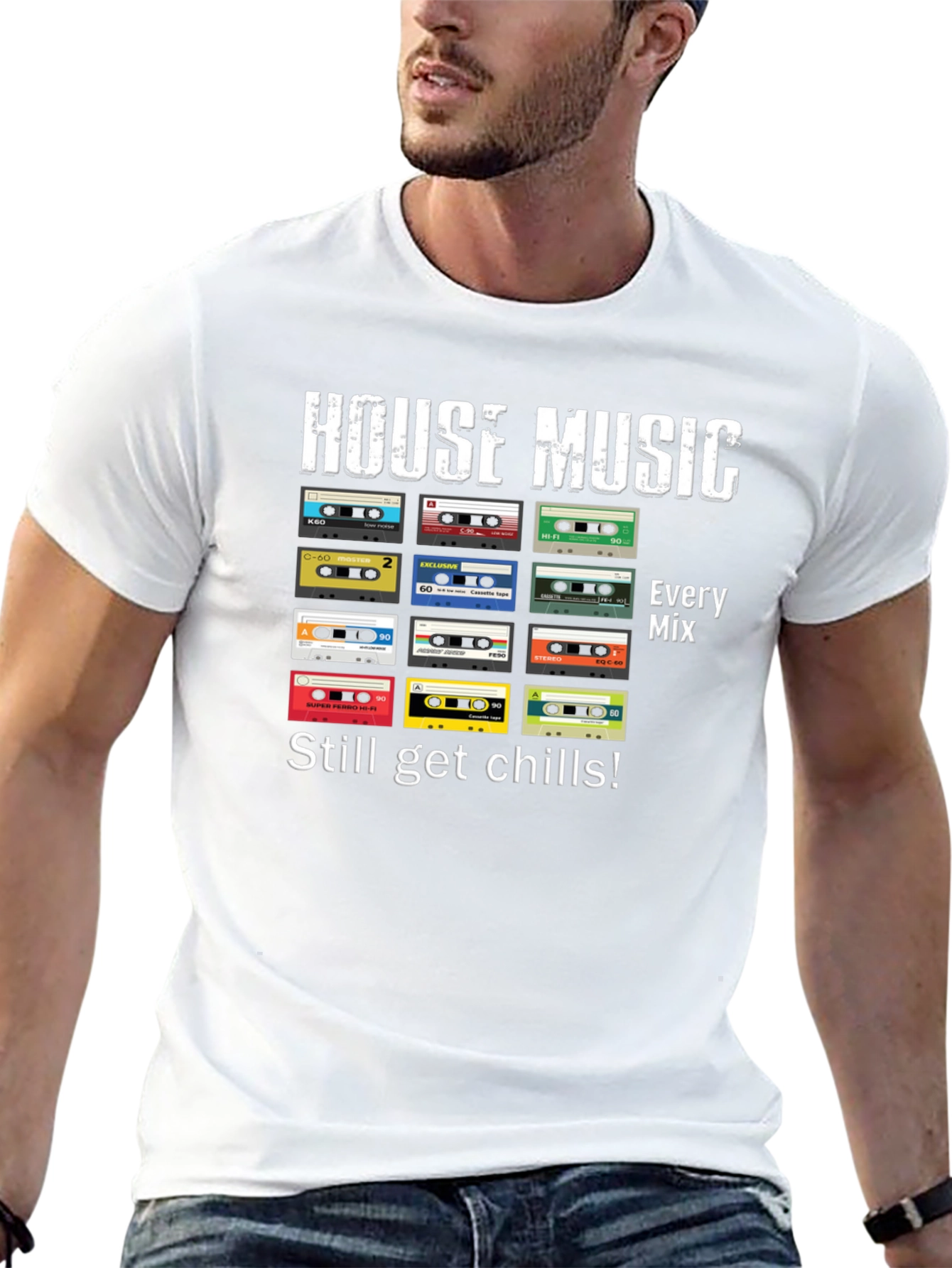 House Music Retro Cassette Tape T-Shirt