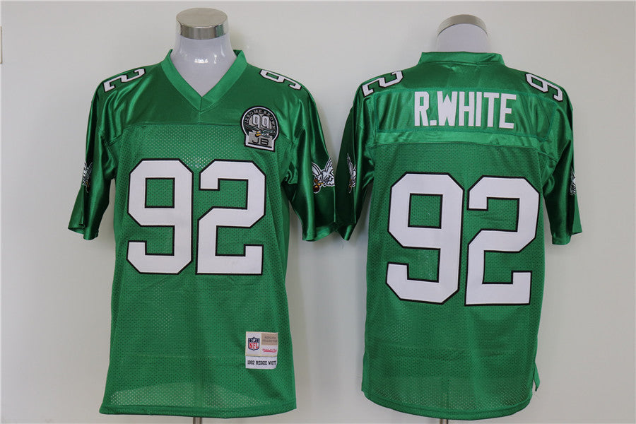 Men's Philadelphia Eagles Reggie White Mitchell & Ness Kelly Green Legacy Replica Jerseys