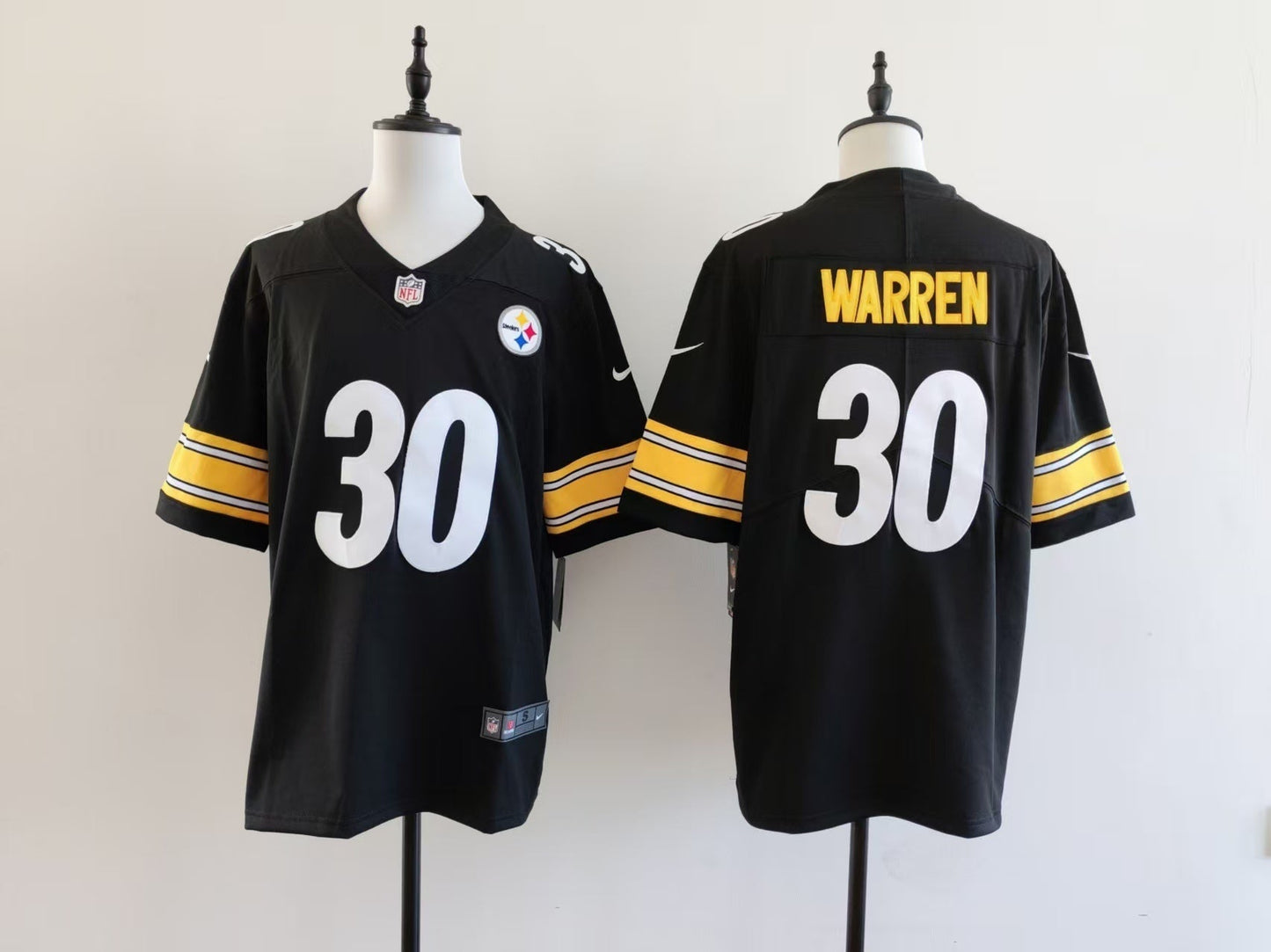 Men's Pittsburgh Steelers Jaylen Warren Nike Jersey - Black