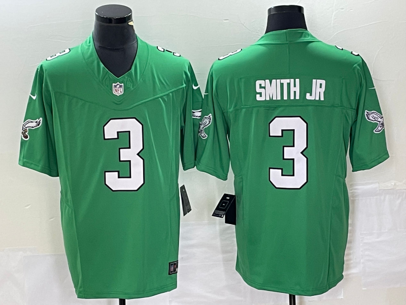 Men's Philadelphia Eagles Nolan Smith #3 Kelly Green Game Jerseys