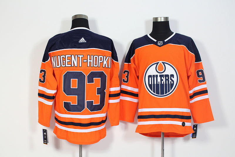 Men's Edmonton Oilers Ryan Nugent-Hopkins #93 Orange Breakaway Player Jerseys