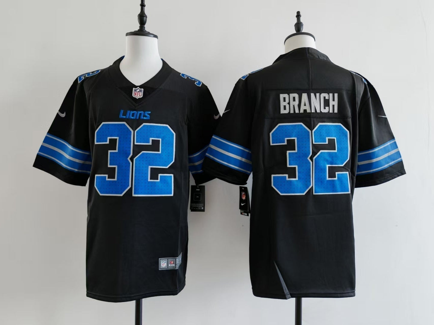 Men's Detroit Lions Brian Branch Jersey - Black