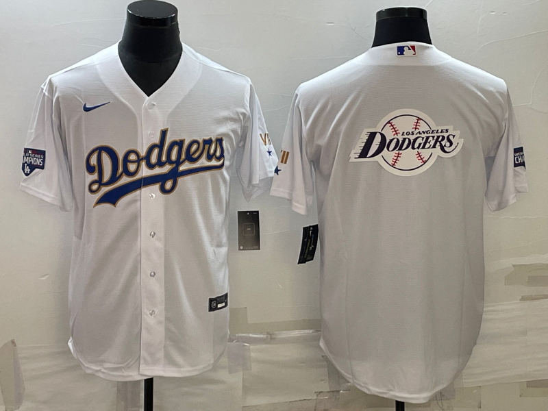 Men's Los Angeles Dodgers White Authentic Game Jerseys