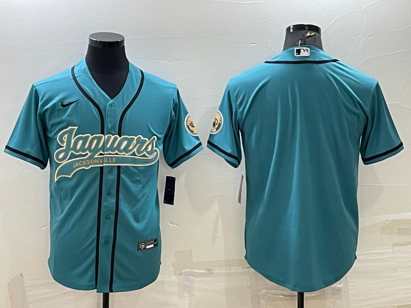 Men's Jacksonville Jaguars Teal Blank Jerseys