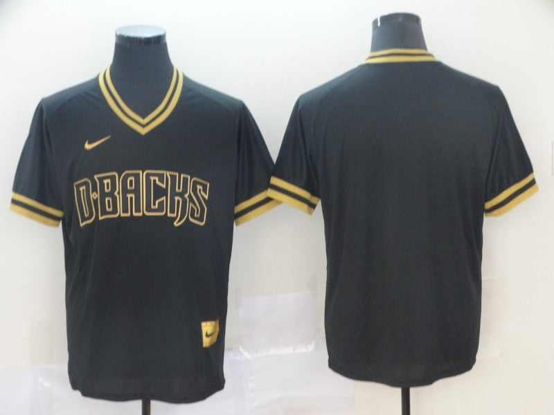 Men's Arizona Diamondbacks Black Alternate Replica Blank Jerseys
