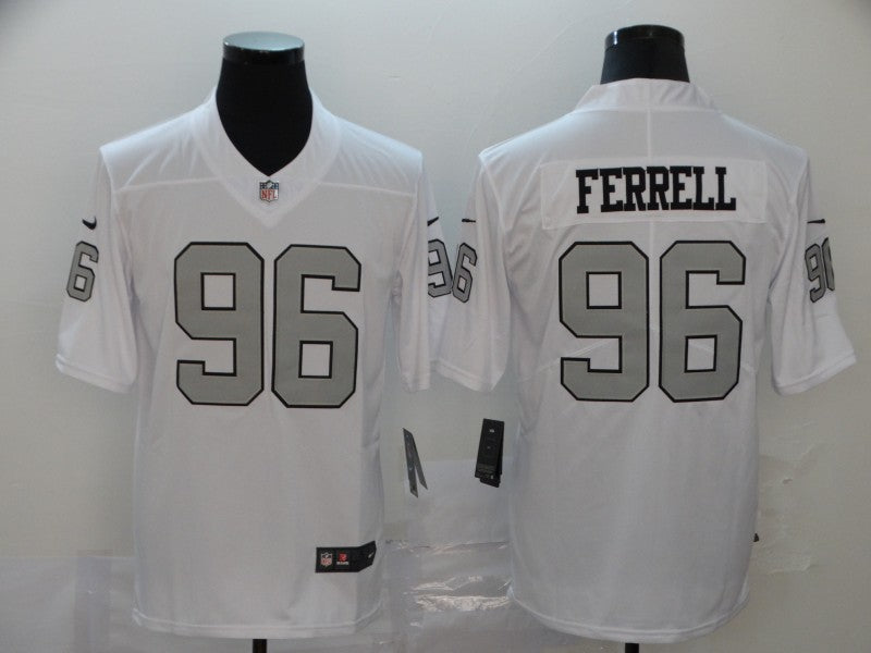 Men's Las Vegas Raiders Clelin Ferrell #96 White Game Jerseys