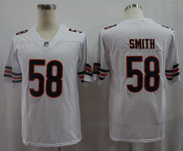 Men's Chicago Bears Roquan Smith #58 White Player Game Jerseys
