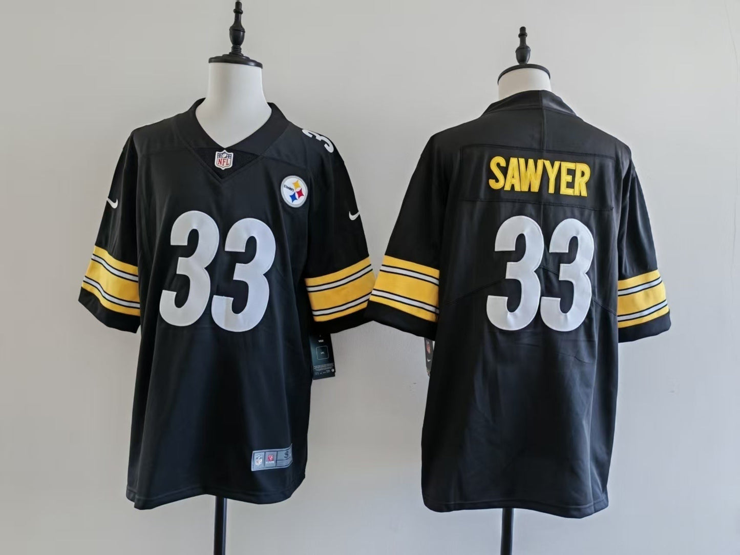 Men's Pittsburgh Steelers Jack Sawyer Nike Jersey - Black