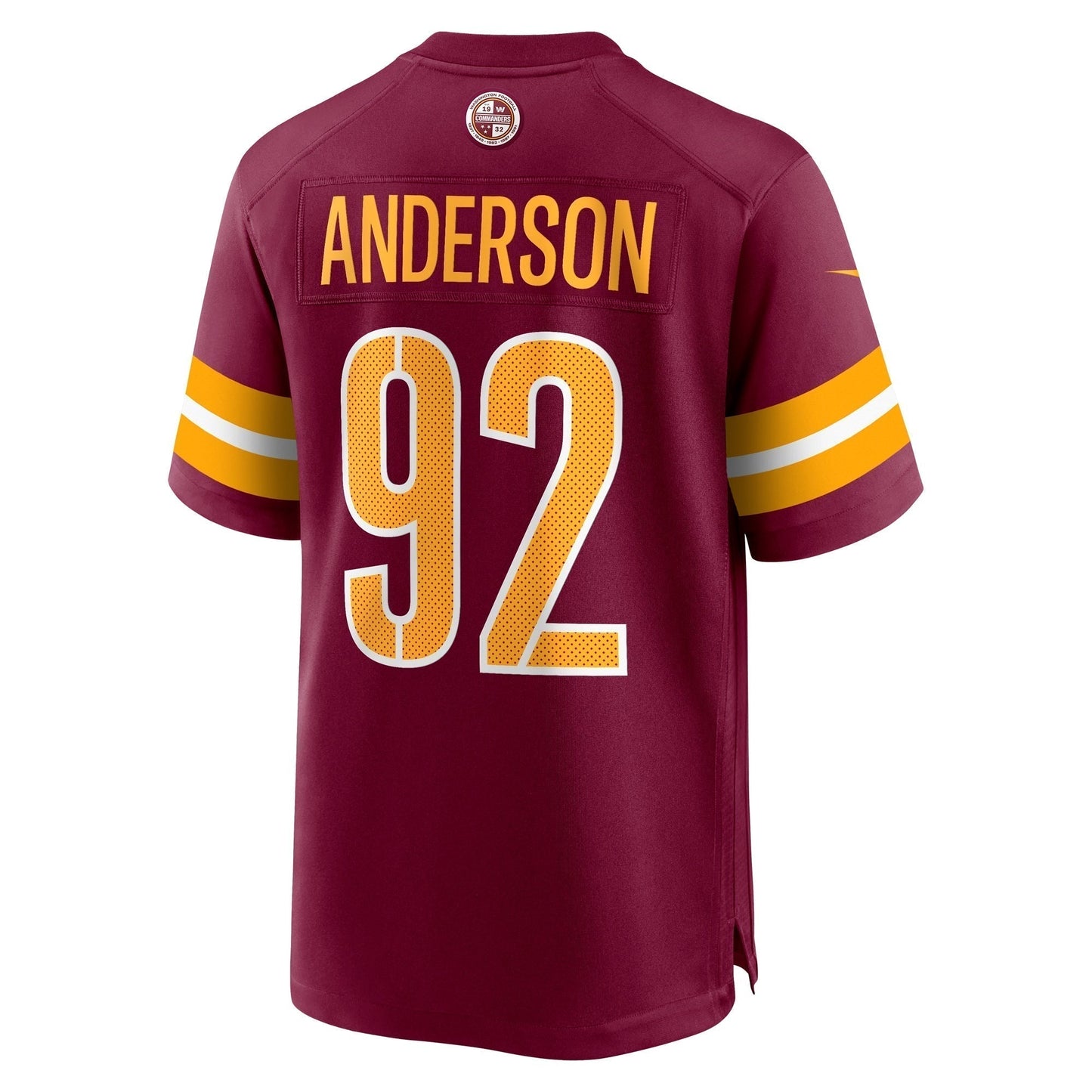 Abdullah Anderson Washington Commanders Nike Game Jersey - Burgundy