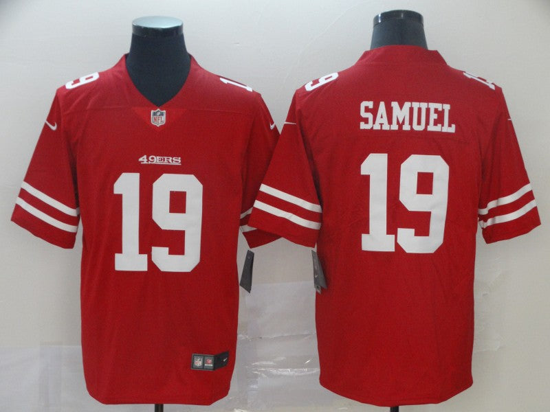 Men's San Francisco 49ers Deebo Samuel #19 Red Game Jerseys