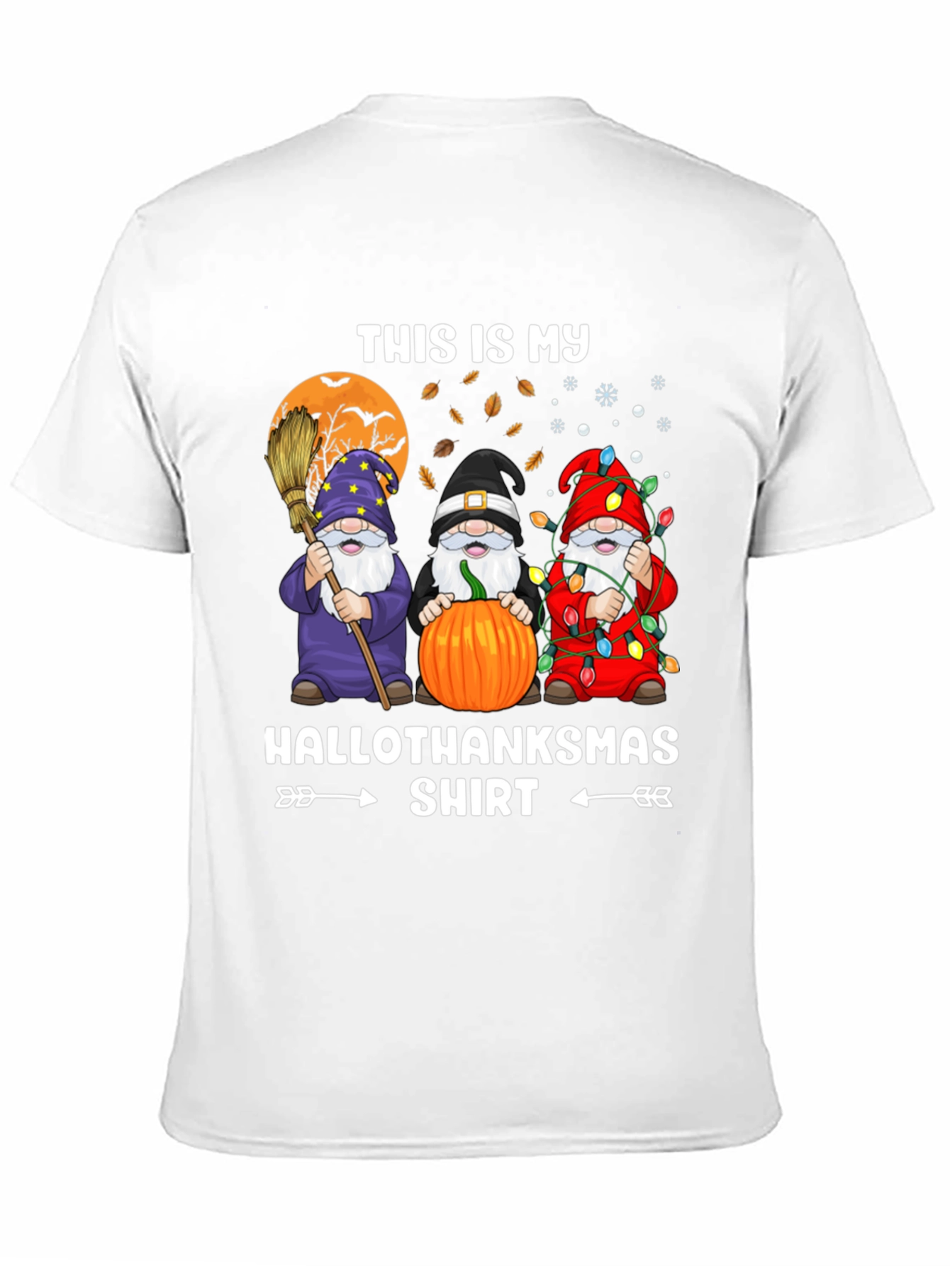 HalloThanksmas T-Shirt - Holiday Gnomes