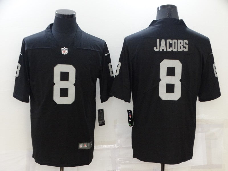 Men's Las Vegas Raiders Josh Jacobs #8 Black Game Jerseys