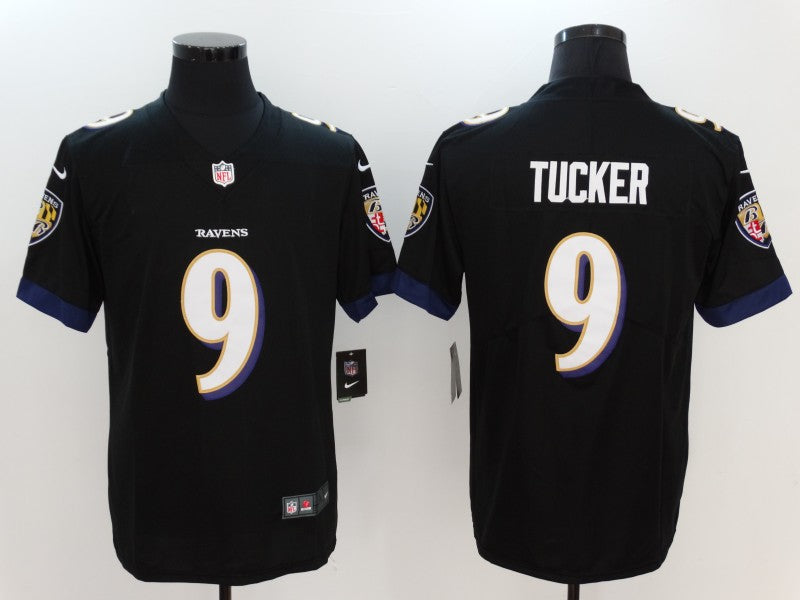 Men's Baltimore Ravens Justin Tucker #9 Black Game Player Jerseys