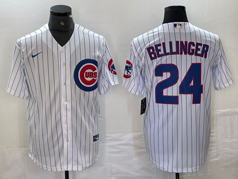 Men's Chicago Cubs Cody Bellinger #24 White Home Limited Player Jerseys