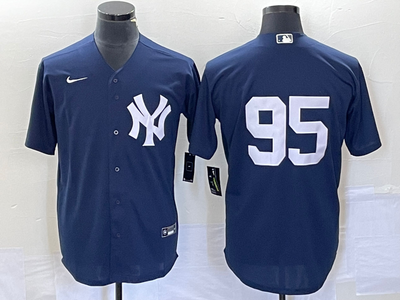 Men's New York Yankees Oswaldo Cabrera #95 Navy Replica Player Name Jerseys