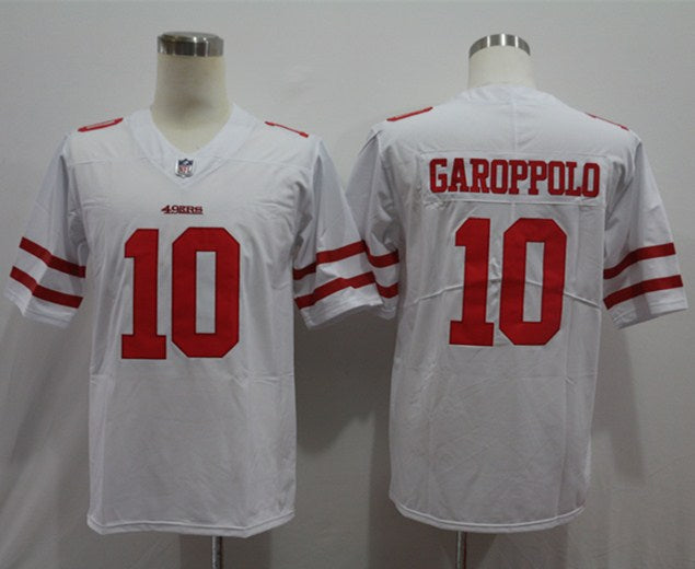 Men's San Francisco 49ers Jimmy Garoppolo #10 White Game Jerseys