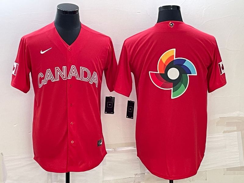 Men's 2023 World Baseball Classic Canada Red Jerseys