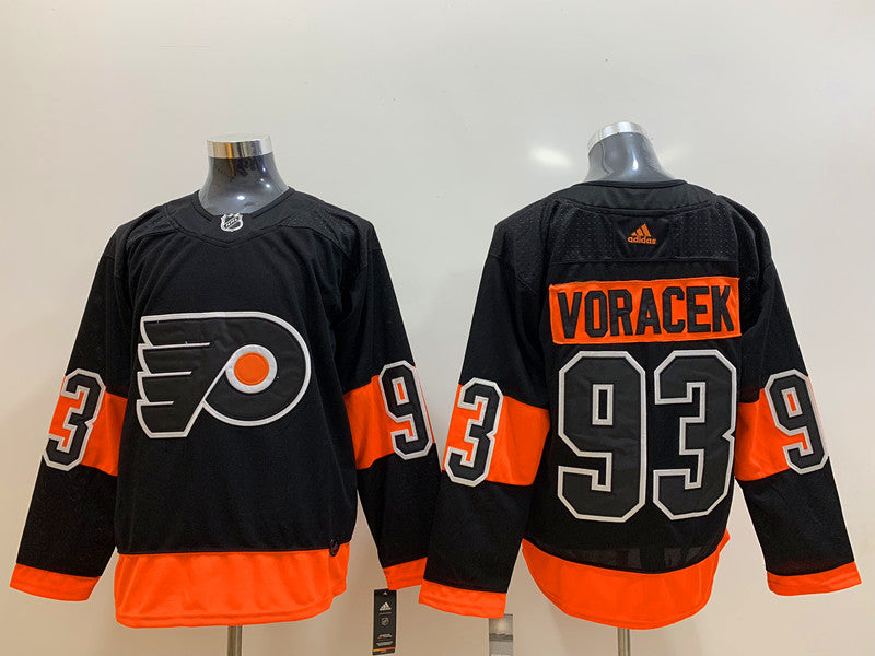Men's Philadelphia Flyers Jakob Voracek #93 Black Player Jerseys