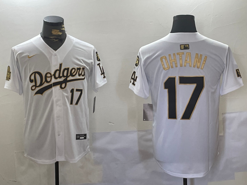 Men's Los Angeles Dodgers Shohei Ohtani White Game Jerseys