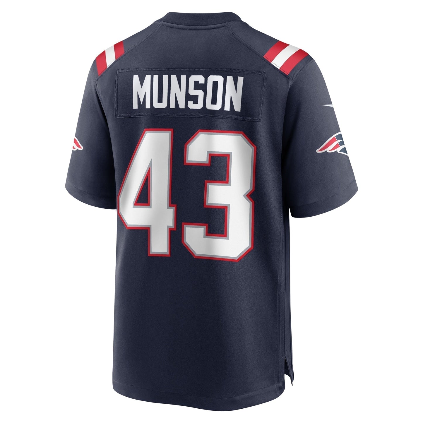 Calvin Munson New England Patriots Nike Home Game Jersey - Navy