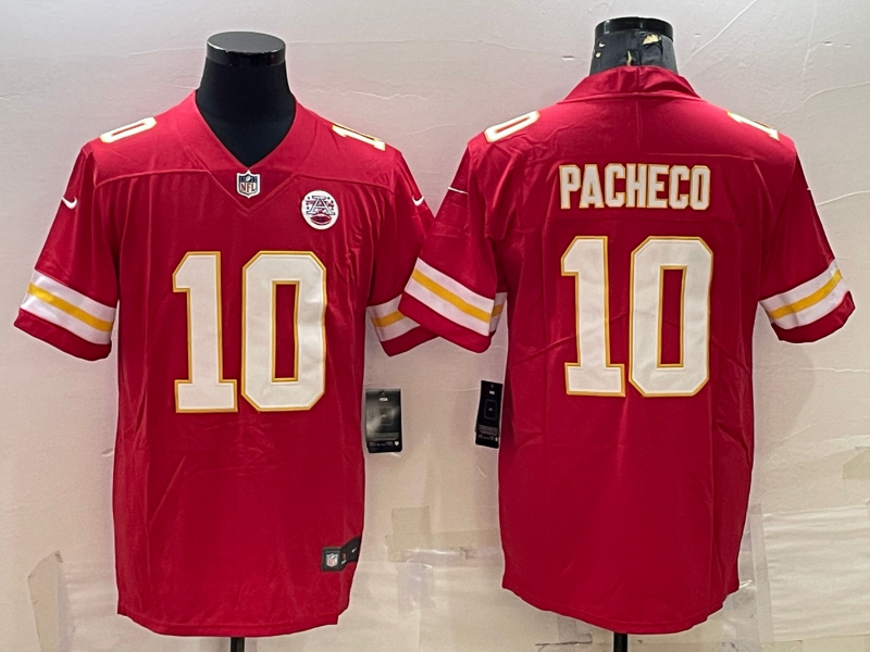 Men's Kansas City Chiefs Isiah Pacheco #10 Red Game Jerseys