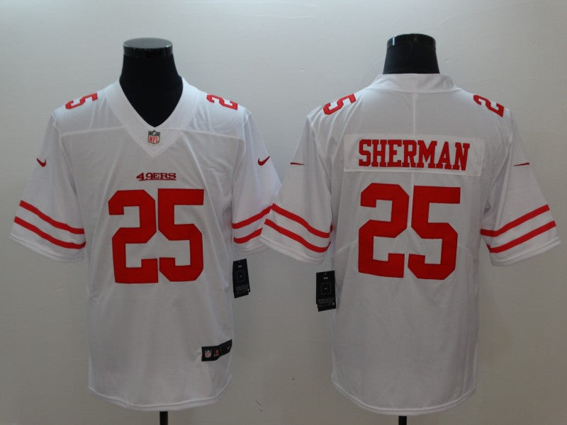 Men's San Francisco 49ers Richard Sherman #25 White Game Jerseys