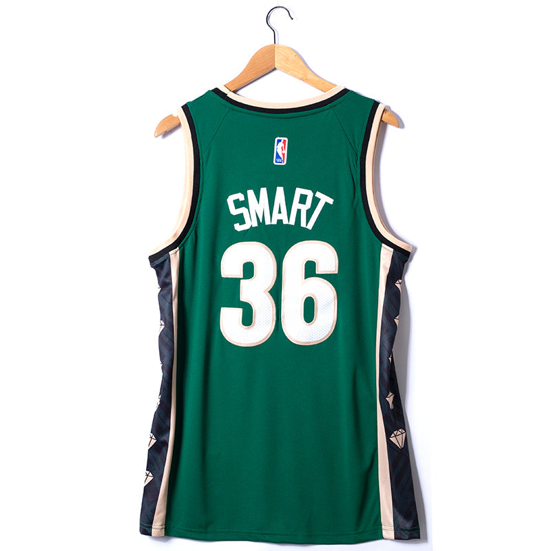 Men's Boston Celtics Marcus Smart #36 Green 2022/23 Swingman Jerseys - City Edition