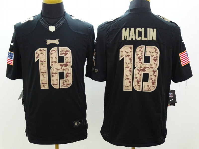 Men's Philadelphia Eagles Jeremy Maclin #18 Black Game Jerseys