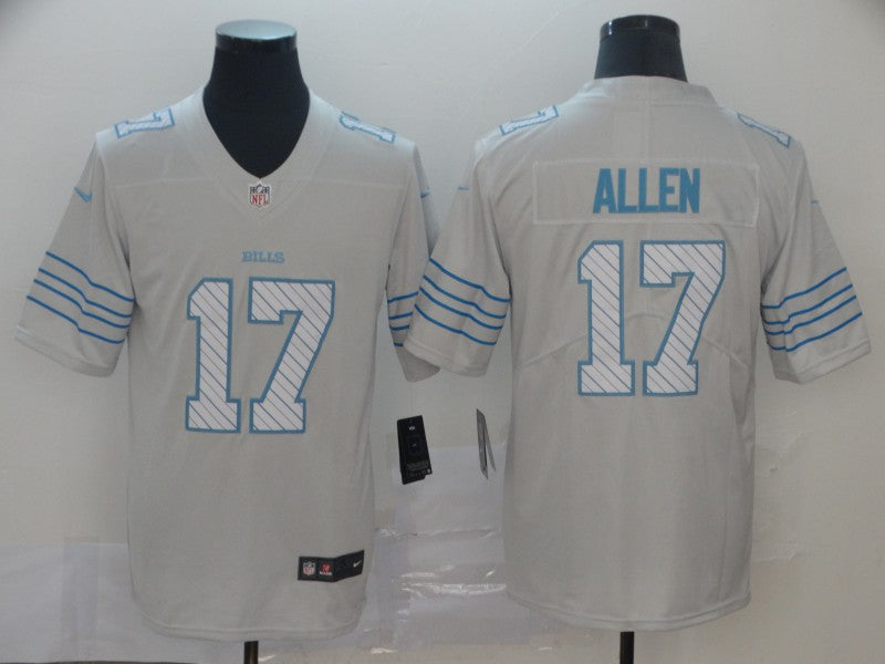 Men's Buffalo Bills Josh Allen #17 White City Edition Game Jerseys