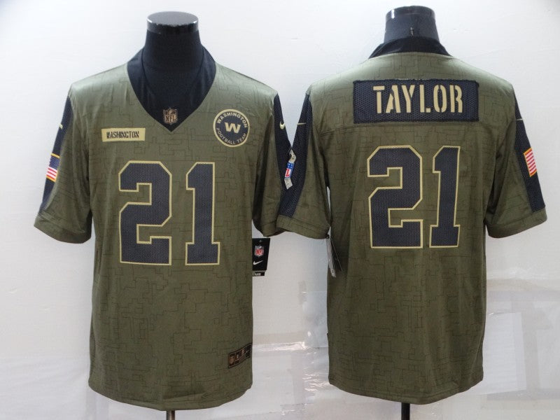 Men's Washington Commanders Sean Taylor #21 Brown Player Game Jerseys
