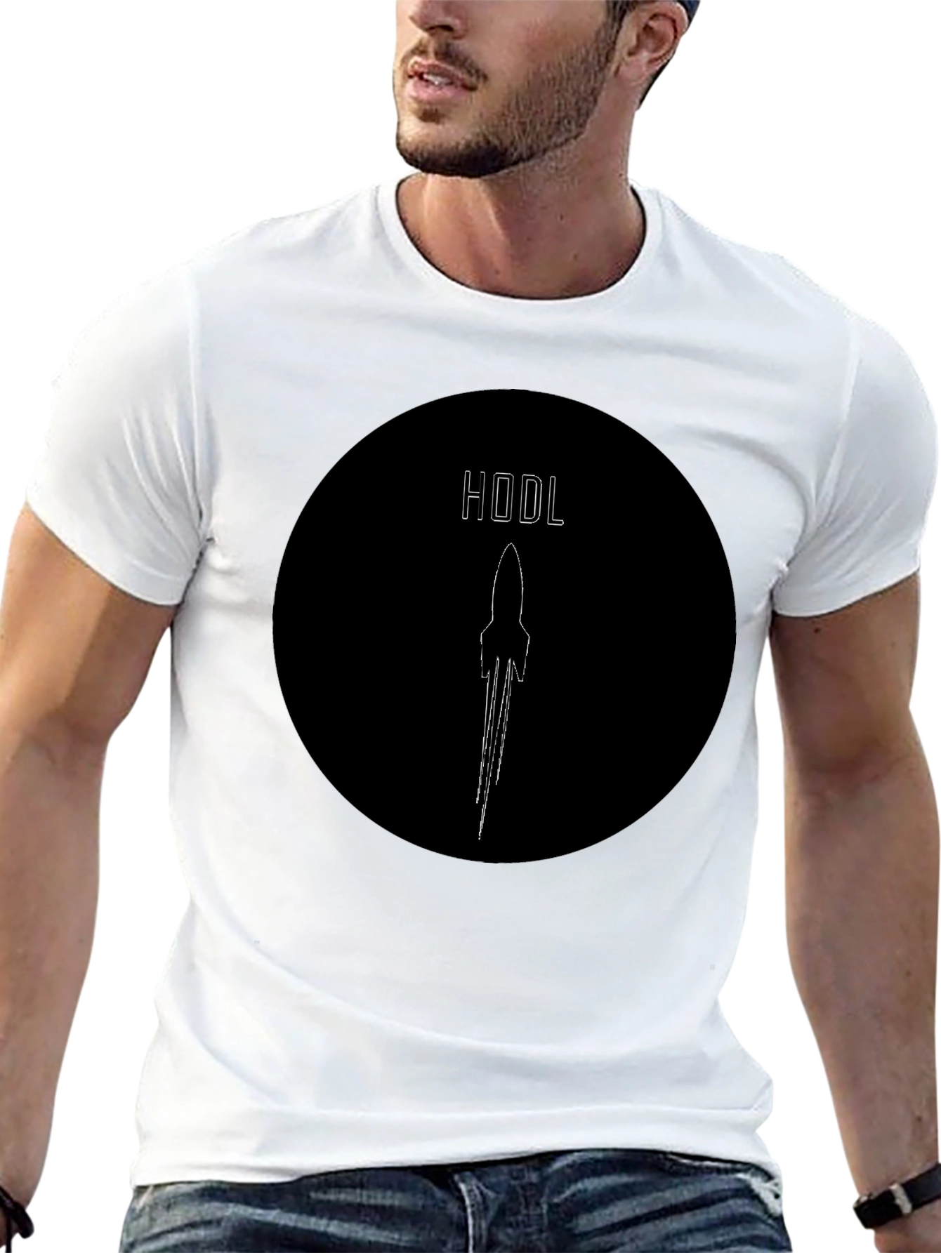 HODL Rocket Graphic Tee - Crypto Enthusiast Shirt