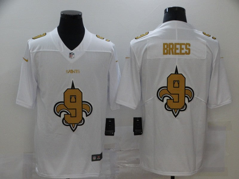 Men's New Orleans Saints #9 Drew Brees White Player Game Jerseys