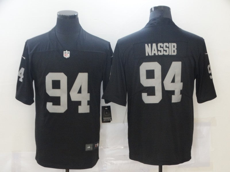 Men's Las Vegas Raiders Carl Nassib #94 Black Game Jerseys