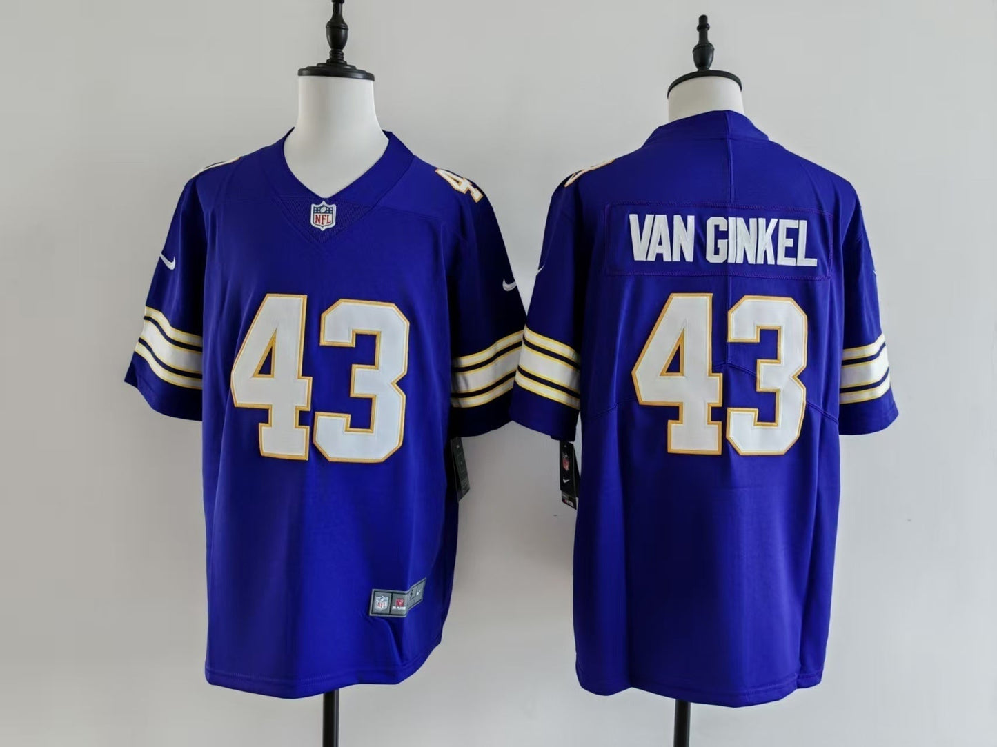 Men's Minnesota Vikings Andrew Van Ginkel Nike Jersey - Retro Purple