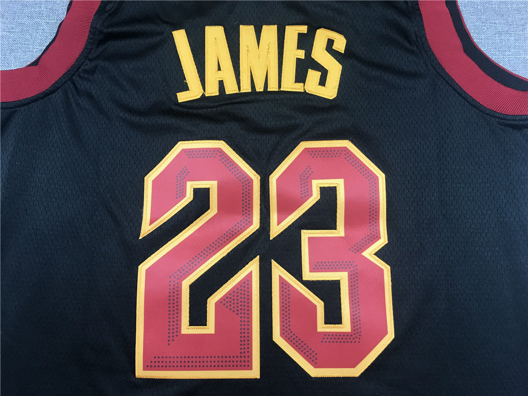 Men's Cleveland Cavaliers LeBron James #23 Black Swingman Player Jerseys