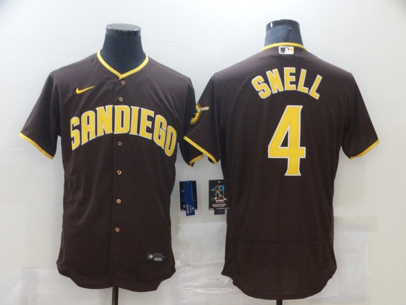 Men's San Diego Padres Wil Myers #4 Brown Player Stitched Jerseys
