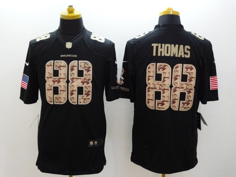 Men's Denver Broncos Demaryius Thomas #88 Black Game Player Jerseys