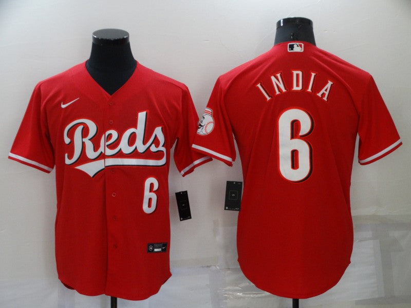 Men's Cincinnati Reds Jonathan India #6 Red Replica Baseball Jerseys