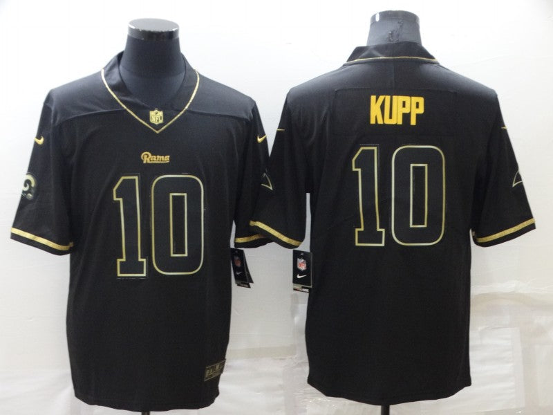 Men's Los Angeles Rams Cooper Kupp #10 Black Game Player Jerseys