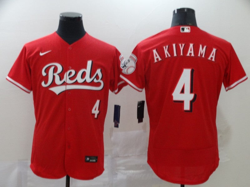 Men's Cincinnati Reds Shogo Akiyama #4 Red Replica Baseball Jerseys