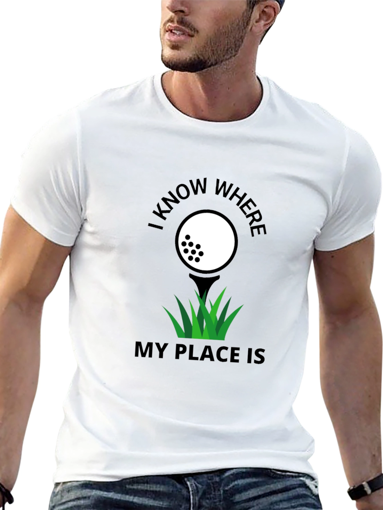 Golf Lovers T-Shirt: I Know Where My Place Is