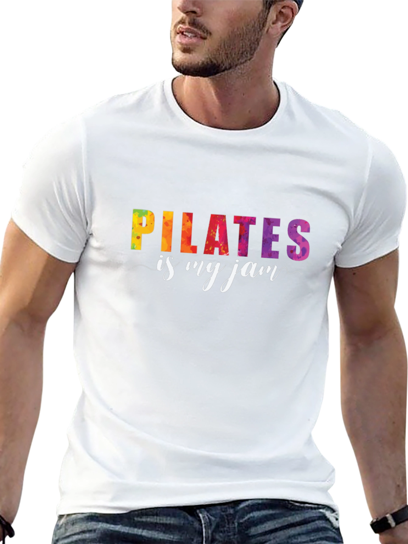 Pilates Is My Jam Graphic Tee - Black T-Shirt