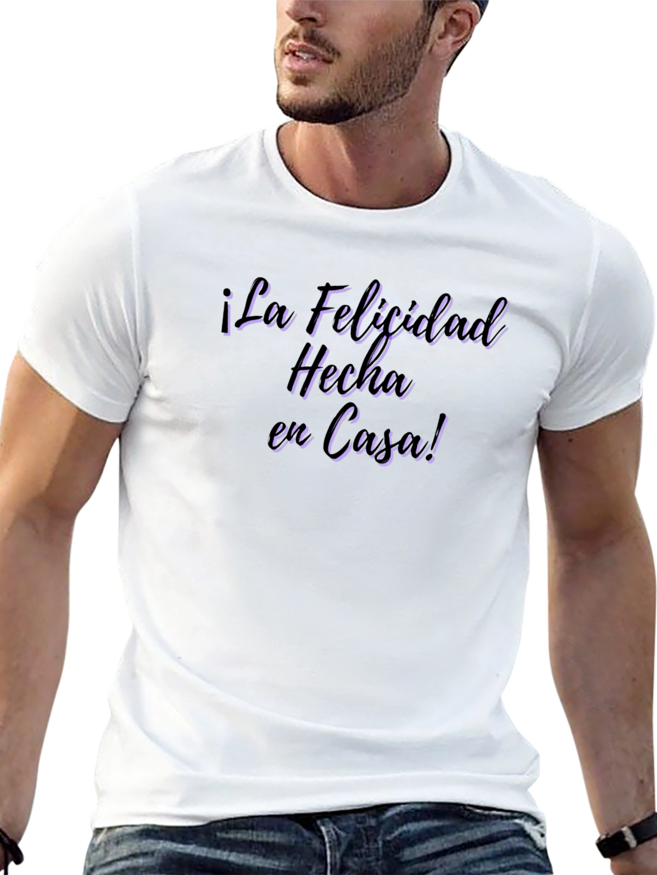 ¡La Felicidad Hecha en Casa! Black T-Shirt
