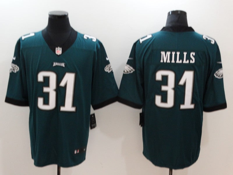 Men's Philadelphia Eagles Jalen Mills #31 Midnight Green Game Jerseys