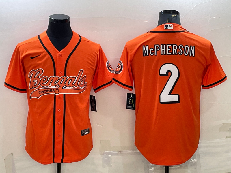 Men's Cincinnati Bengals Evan McPherson #2 Orange Fashion Game Jerseys